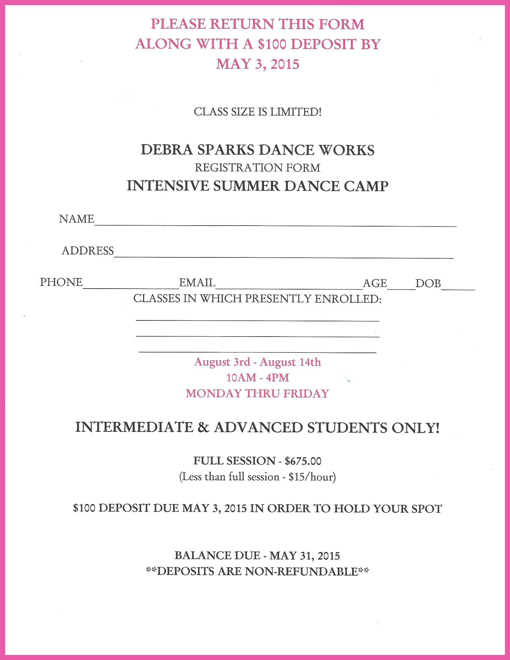 Summer Intensive Dance Programs Nyc